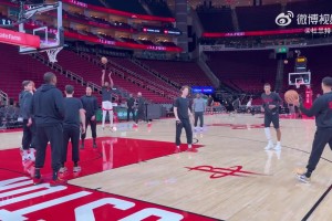 有点像杜兰特了？小贾巴里-史密斯赛前训练投篮